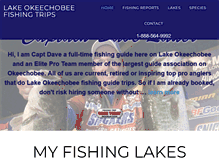 Tablet Screenshot of okeechobeefishingtrips.com